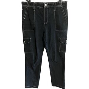 Dickies Jeans Denim Cargo Black Work Straight Leg Pants Size‎ Measurements Below